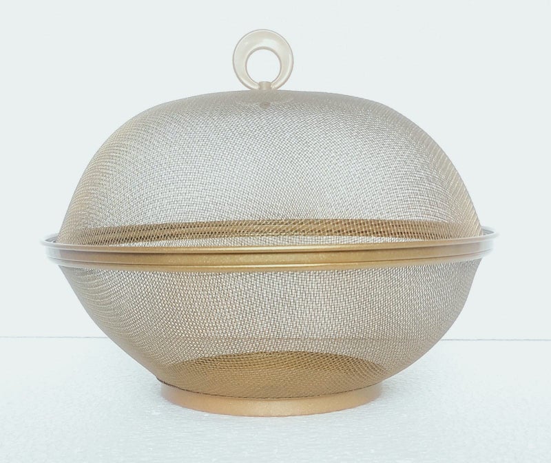 RAINCART Apple Shape Net Steel Fruits Basket For Kitchen (Large Size 28.5 Cm) (Gold), 4 Kilogram - Image 5