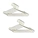 JANOU 10pcs Cute Dollhouse Clothes Hang Miniature Wire Clothes Stand Gold - Image 3