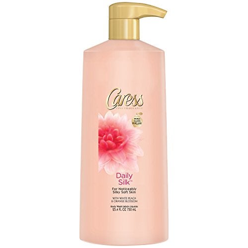 Caress Body Wash, Daily Silk White Peach and Silky Orange Blossom, 25.4 Ounce - Image 1