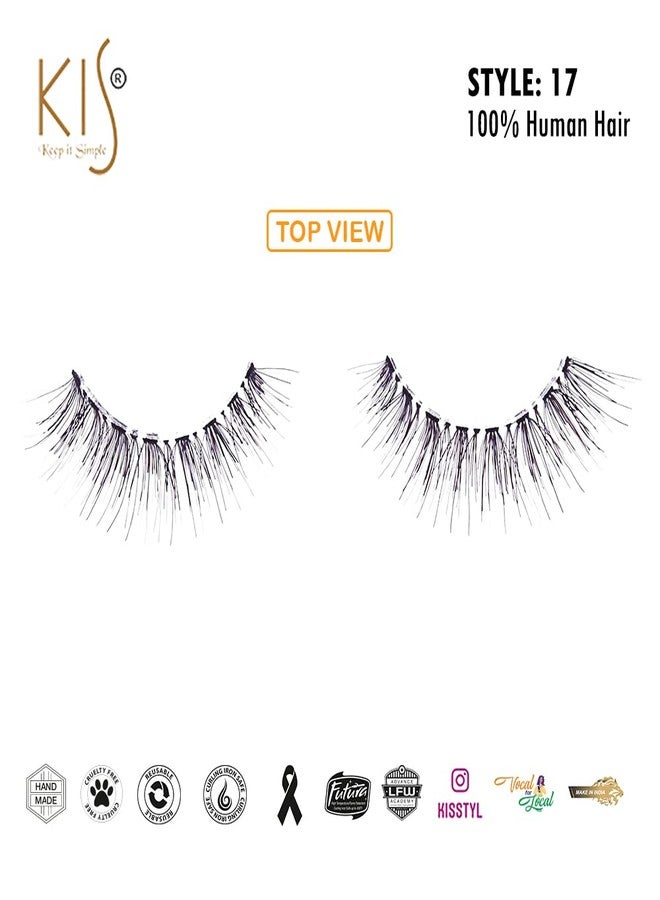 KIS Professional Eyelashes 100% Human Hair Blend Glamorous Handcrafted Versatile Snapon Natural Look And Feel Cruelty-Free New Tapered End Cruelty Free Lashes For Women - Image 3