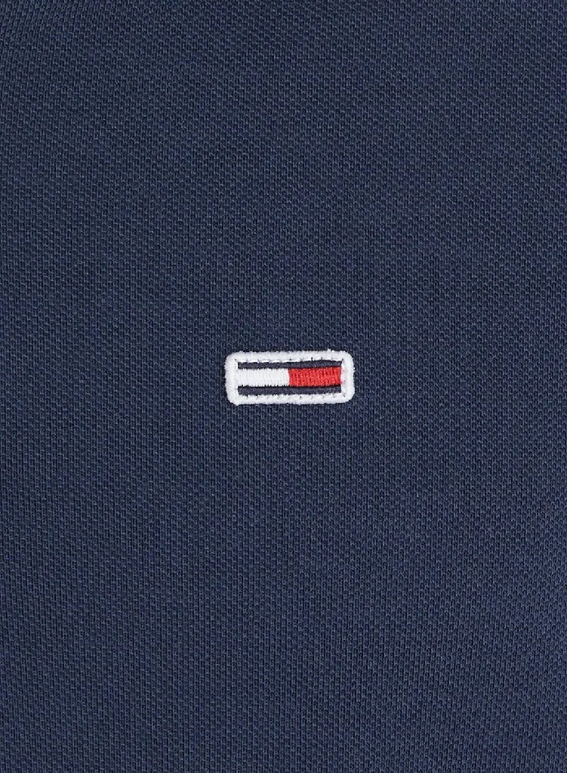 Tommy Hilfiger Twilight Navy Pure Cotton Slim Fit Polo Shirt for Men | Best Price UAE