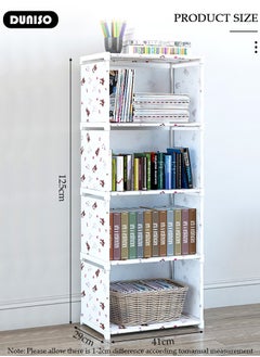 DUNISO 4 Cube Storage Organizer,Multi-Function Storage Cabinet,Closet Storage Shelves,DIY Bookshelf,Bookcase & Closet Organizer for Bedroom, Living Room, Office Space Saving & Easy Assembly  - Image 4