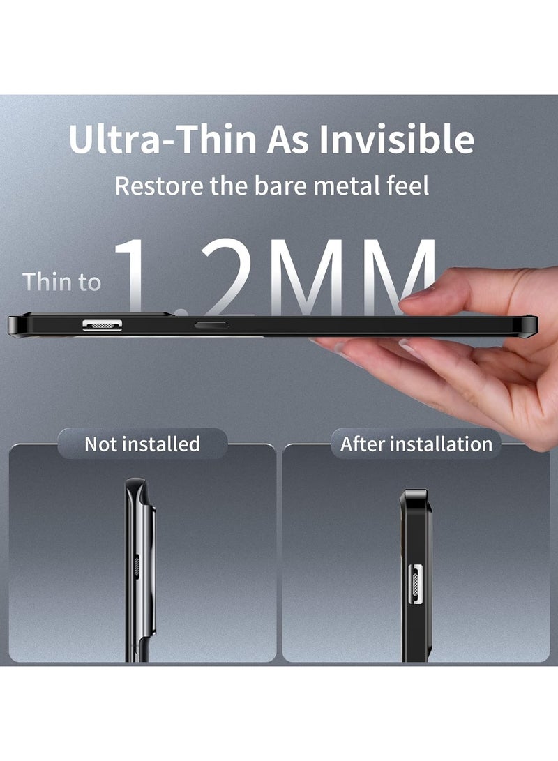 عام لوحة معدنية وإطار معدني للغطاء الخلفي لهاتف OnePlus 12، بالإضافة إلى حافة معدنية وغطاء مصنوع من البولي كربونات المعتمة المضادة للصدمات مع حماية لعدسة الكاميرا - Image 4