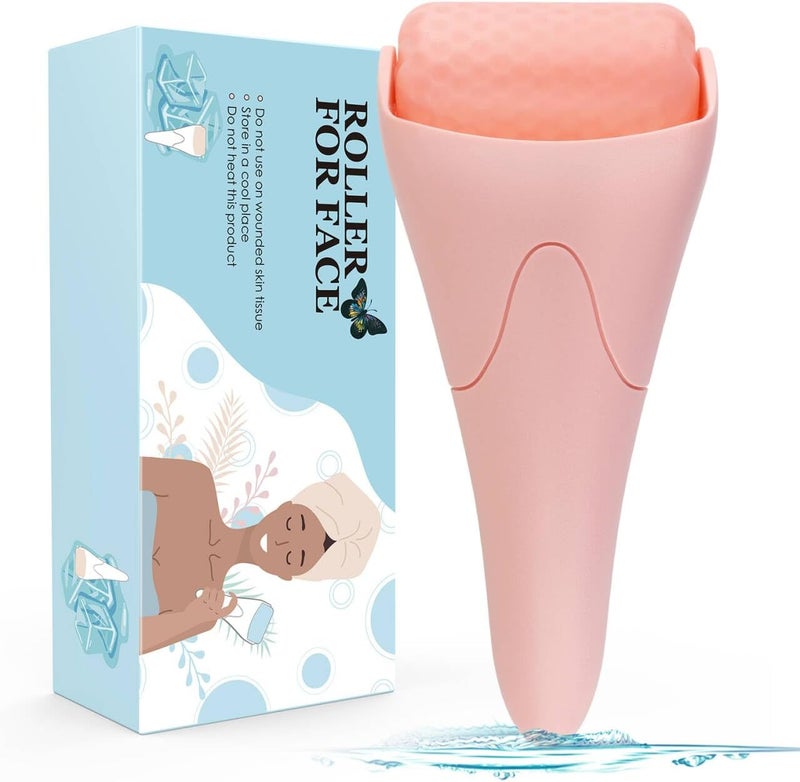 Fronnor Ice Roller for Face,Eyes,Women Gifts Idea,Therapeutic Cooling to Tighten Brighten Complexion and Reduce Wrinkles,Massager Under Eye Puffiness,Migraine and Pain Relidf (Pink) - Image 1