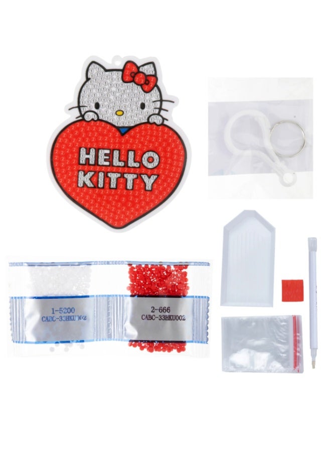 Hello Kitty Crystal Art Bag Charm Kit DIY Craft Set - Image 4