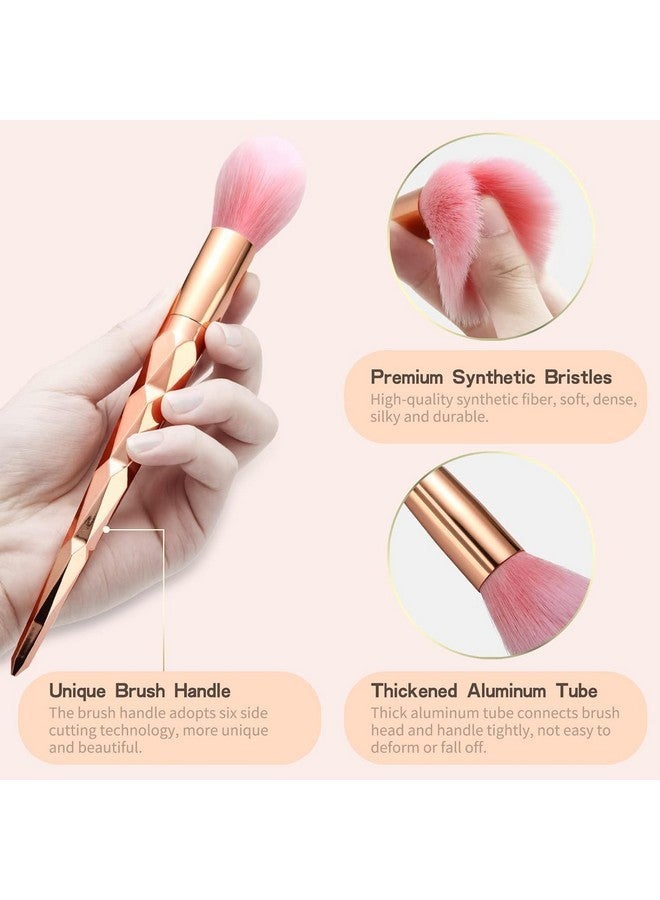 ستارت مايكرز مجموعة فرش مكياج ذهبية مكونة من 11 قطعة من ستارت ماكرز، فرش كريم الأساس وبودرة الخدود ومزج ظلال العيون - Image 3