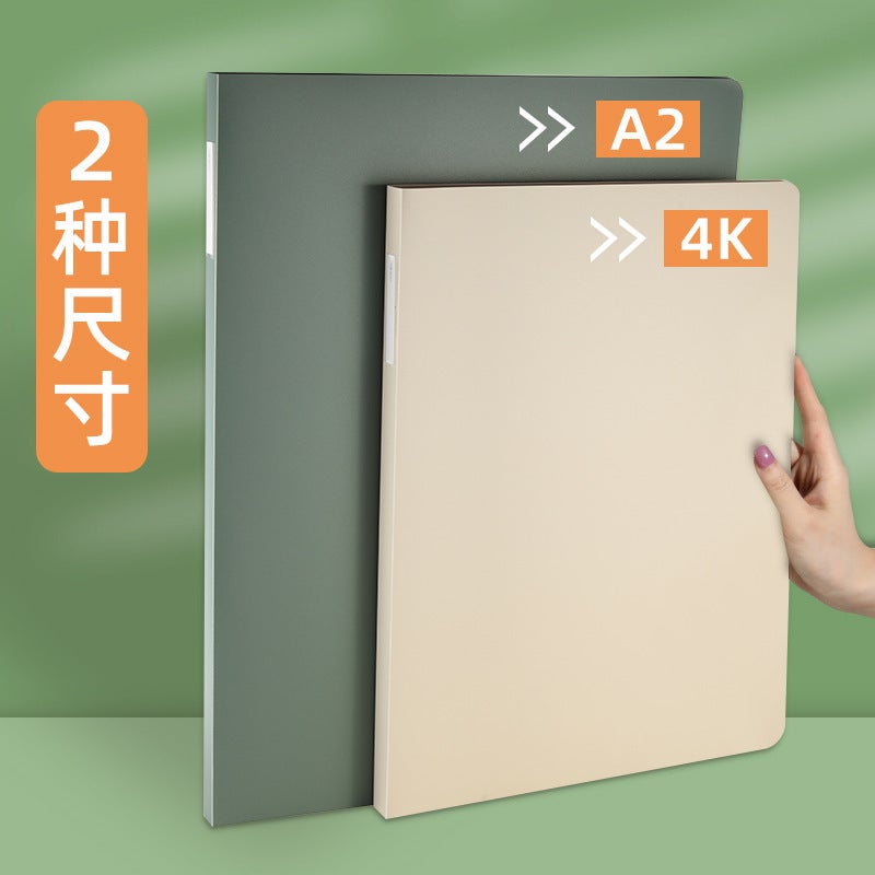 Kobest Kangbai 4K Folder Enlarges Large Capacity Information Book Movie Project Poster Collection Book 4 Open Transparent - Image 5
