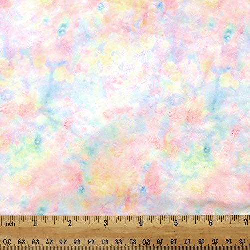 David Angie Tie Dye Printed Double Brushed Polyester Fabric Soft Smooth 4 Way Stretch Knit Fabric by The Yard for Dress Sewing (Colorful) - Image 3