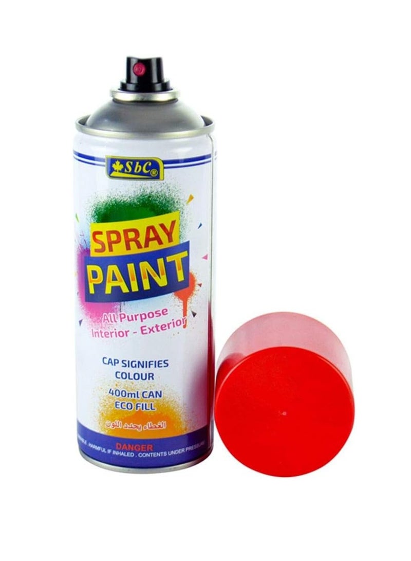 SBC All Purpose Spray Paint 400ml Content Signal Red - Image 1