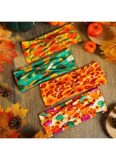 Giegxin 30 Pcs Fall Headbands For Women Bulk Thanksgiving Pumpkins Headbands Fall Hairband Elastic Non Slip Hair Accessories For Women Girls  - Image 3