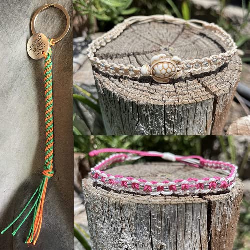 Harnico 400M 40 Colors Waxed Polyester Cord 1mm Polyester Cord Waxed String for Bracelet Making Waxed Thread for DIY Jewelry Making Bracelet String Bracelet Cord Jewelry Cord - Image 4