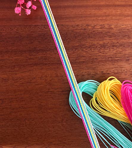 Harnico 400M 40 Colors Waxed Polyester Cord 1mm Polyester Cord Waxed String for Bracelet Making Waxed Thread for DIY Jewelry Making Bracelet String Bracelet Cord Jewelry Cord - Image 5