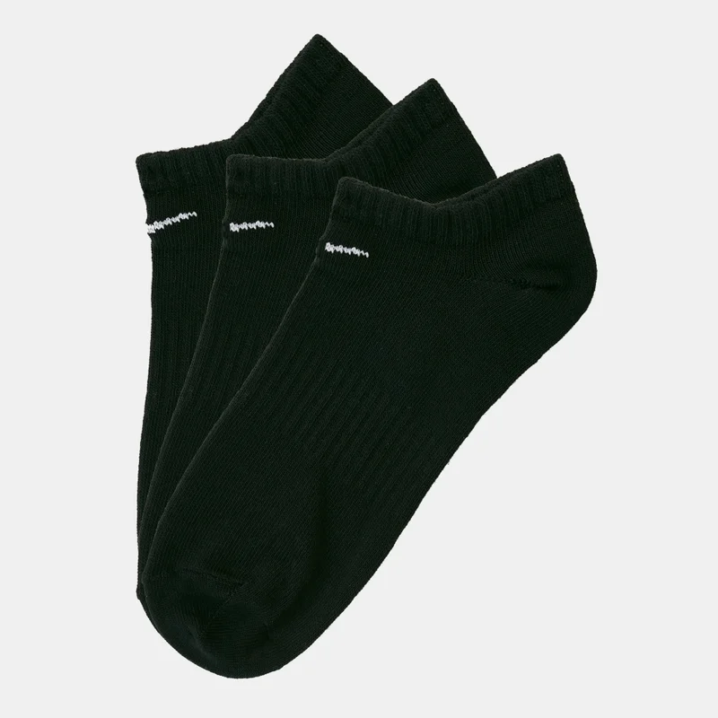 Nike Black Everyday No-Show Training Socks (3 Pack)  | Best Price UAE