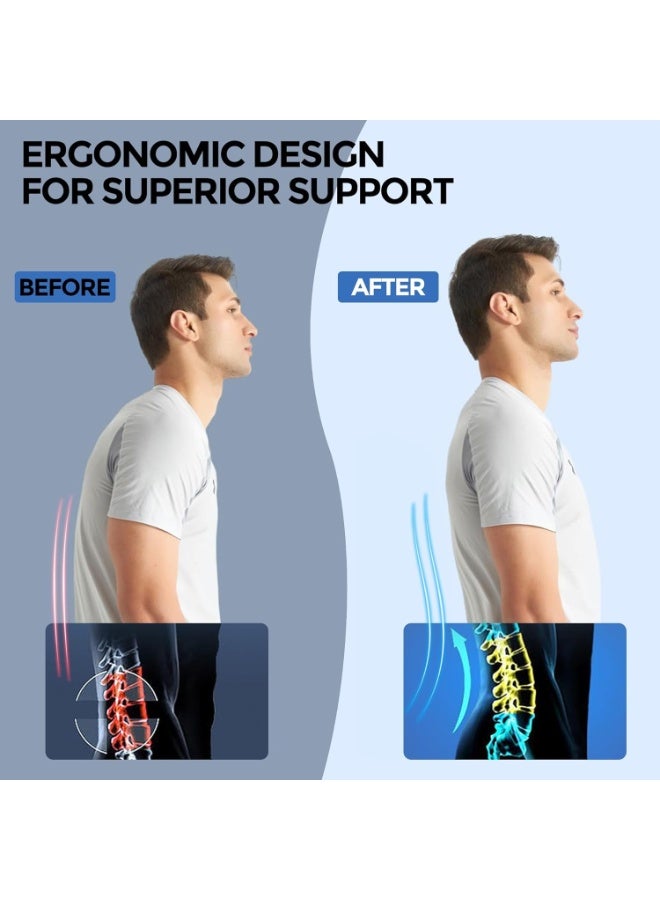 Ergonomic Back Support Belt – 7 Stays for Lumbar Stability – Relieves Lower Back Pain and Scoliosis – Adjustable for All Waist Sizes-Large - Image 3