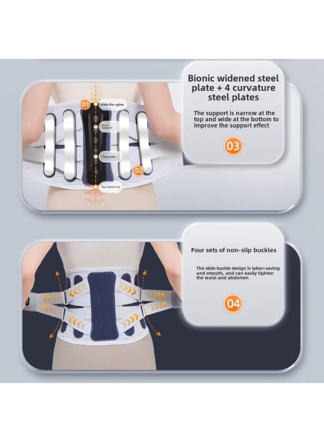 Ergonomic Back Support Belt – 7 Stays for Lumbar Stability – Relieves Lower Back Pain and Scoliosis – Adjustable for All Waist Sizes-Large - Image 5