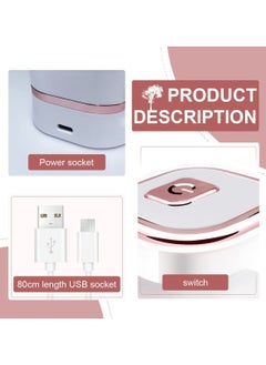 SYOSI Mini UV Led Nail Lamp with 6 LED Beads, Portable LED UV Nail Light for Healing Gel Nails USB Nail Dryer Suitable for Beginners, Gel Lamp Nail Art Tools for Fingernail & Toenail  - Image 4
