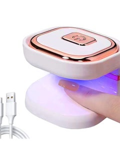 SYOSI Mini UV Led Nail Lamp with 6 LED Beads, Portable LED UV Nail Light for Healing Gel Nails USB Nail Dryer Suitable for Beginners, Gel Lamp Nail Art Tools for Fingernail & Toenail  - Image 1