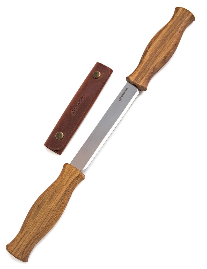 BeaverCraft Draw Knife DK143 Straight Shave Wood Carving Tools Woodworking Hand Tool Wood Carving Draw Knife DK1s