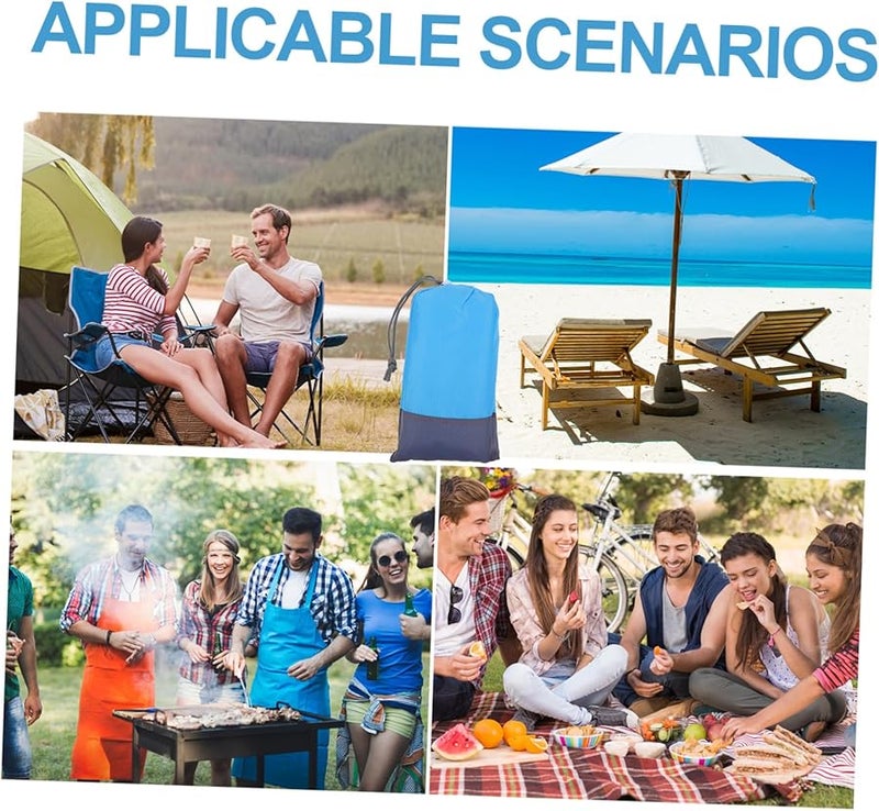 Picnic Blanket Mat 200X210CM Portable Outdoor Cushion with Pegs for Beach Camping Hiking - Image 4