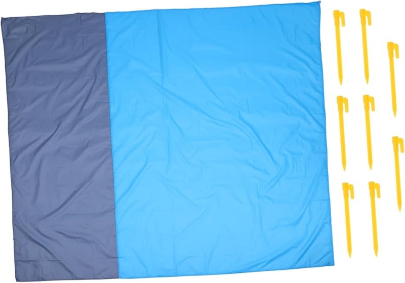Picnic Blanket Mat 200X210CM Portable Outdoor Cushion with Pegs for Beach Camping Hiking - Image 2