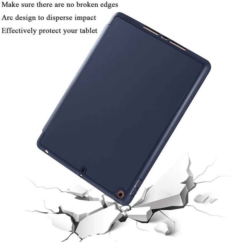 MOCA [Flexible Back] with [Pencil Holder] Smart Case for 10.2 inch iPad 9th 8th 7th Generation 10.2" iPads 2021 2020 2019 Launch A2603 A2604 A2605 A2270 A2428 A2429 A2430 A2197 A2198 A2200 Flip Cover - Image 2