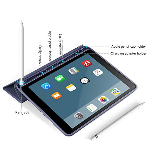 MOCA [Flexible Back] with [Pencil Holder] Smart Case for 10.2 inch iPad 9th 8th 7th Generation 10.2" iPads 2021 2020 2019 Launch A2603 A2604 A2605 A2270 A2428 A2429 A2430 A2197 A2198 A2200 Flip Cover - Image 4