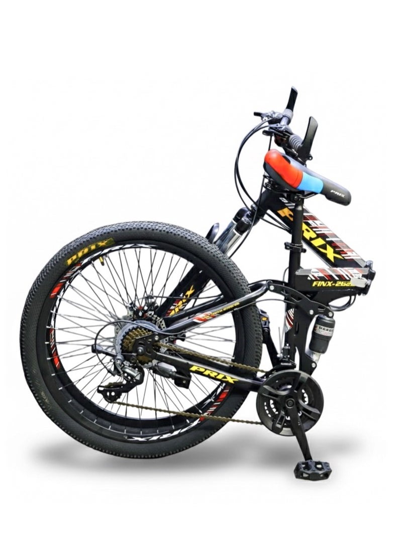بريكس دراجة هوائية قابلة للطي مقاس 26 بريكس – هيكل قوي، 21 سرعة، فرامل ديسك أمامية وخلفية - Image 1