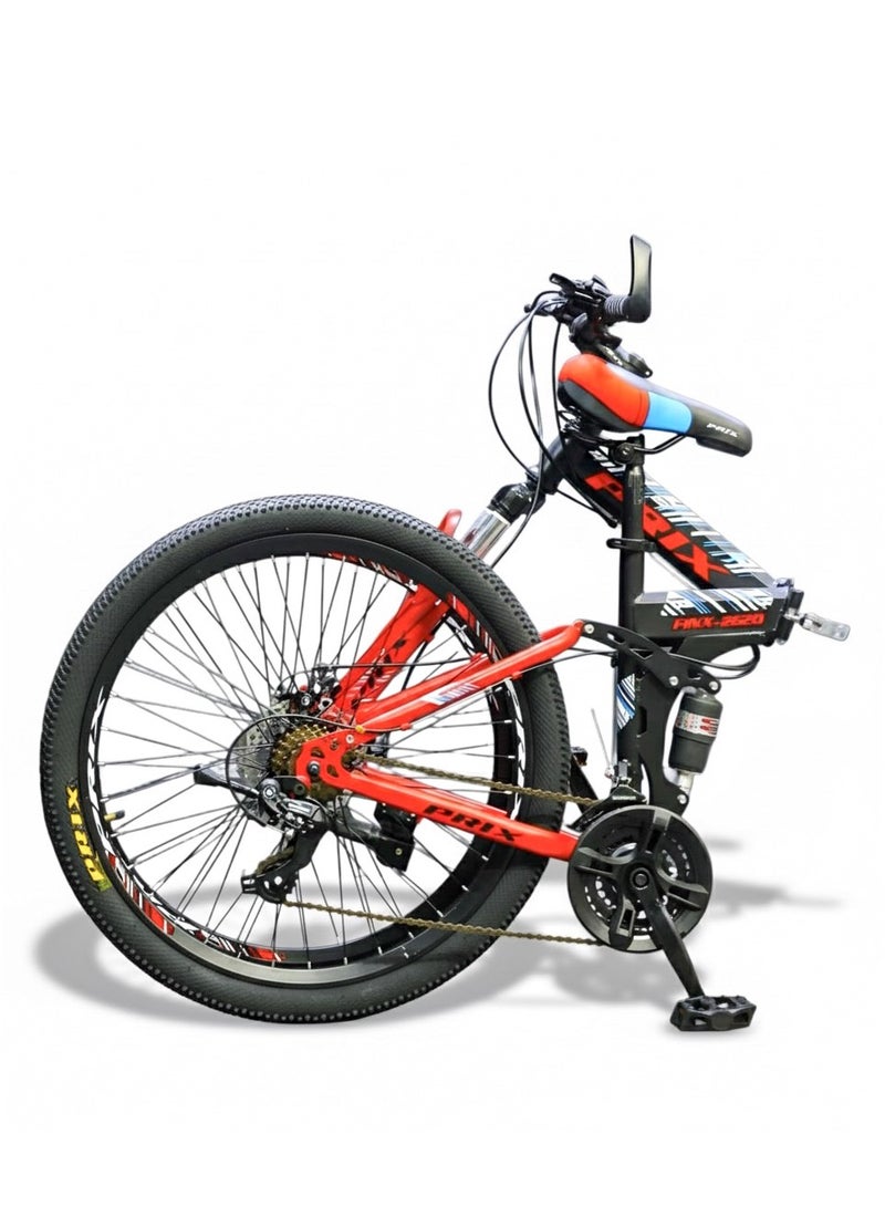 بريكس دراجة هوائية قابلة للطي مقاس 26 بريكس – هيكل قوي، 21 سرعة، فرامل ديسك أمامية وخلفية - Image 2