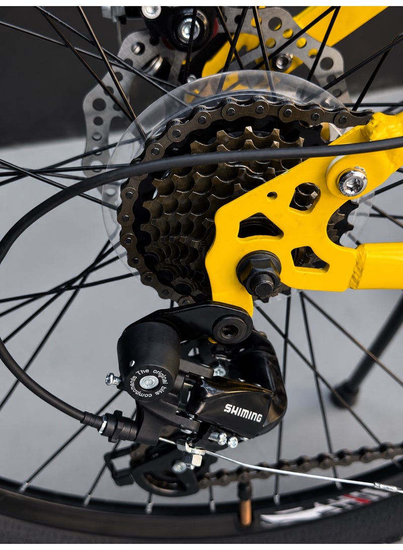 Prix 26-Inch Folding Mountain Bike – 21 Speeds – Front & Rear Suspension – Disc Brakes - Image 5