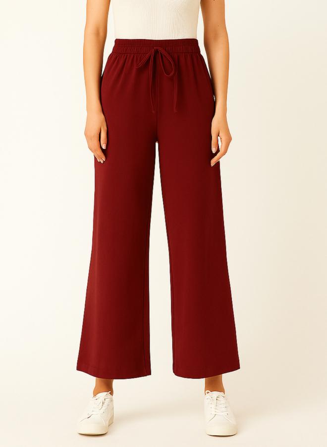 PAUSE Women Maroon Relaxed Fit Joggers - Image 1