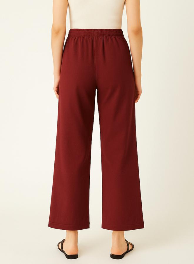 PAUSE Women Maroon Relaxed Fit Joggers - Image 2