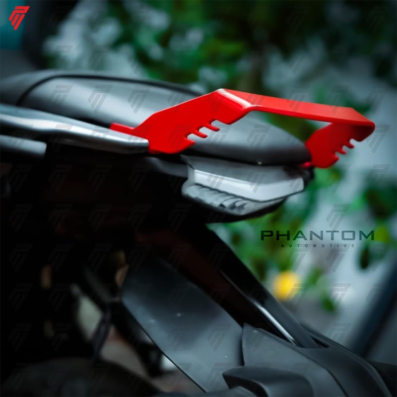 PHANTOM AUTO Premium MT-15 Grab Handle | Grab Tail Guard | Rustproof & Weather-Resistant | Metal Grab Rail Handle for MT-15 | Rustproof & Weather-Resistant (RED) - Image 3