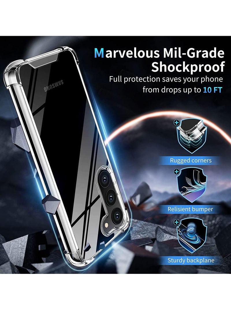 Generic - Samsung Galaxy S22 Case Clear Cover Slim Fit Soft TPU Silicone Hard Protective Back Shockproof Phone Transparent Case 6.1 inch Crystal Clear - Image 1