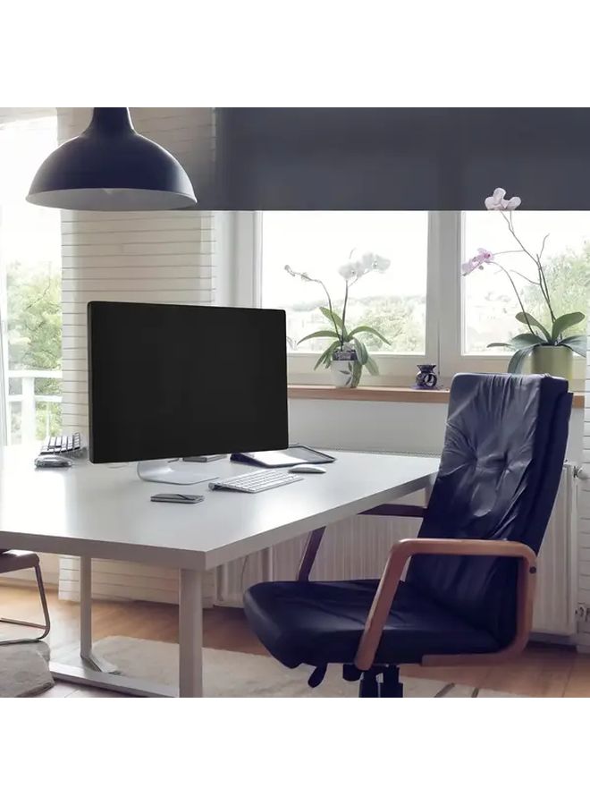 Black Monitor Dust Cover 27 95 x 18 11 x 3 94 Inch Anti Static Scratch Protection - Image 3