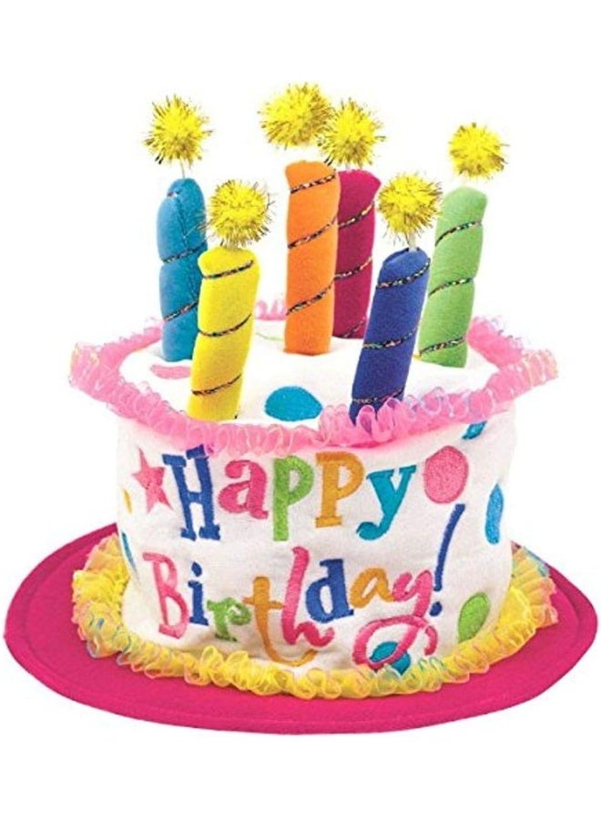 Amscan Happy Birthday Cake Plush Hat