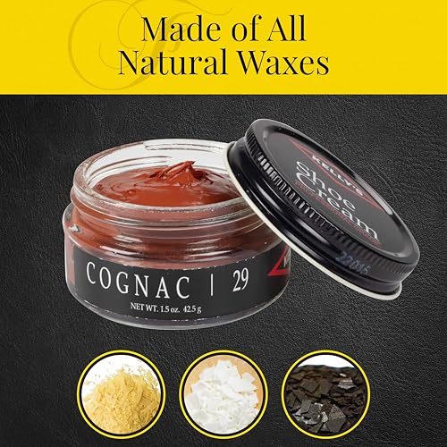 KELLYS Kelly's Cognac Shoe Polish 1.5 oz - Professional Leather Shoe Cream - Image 3