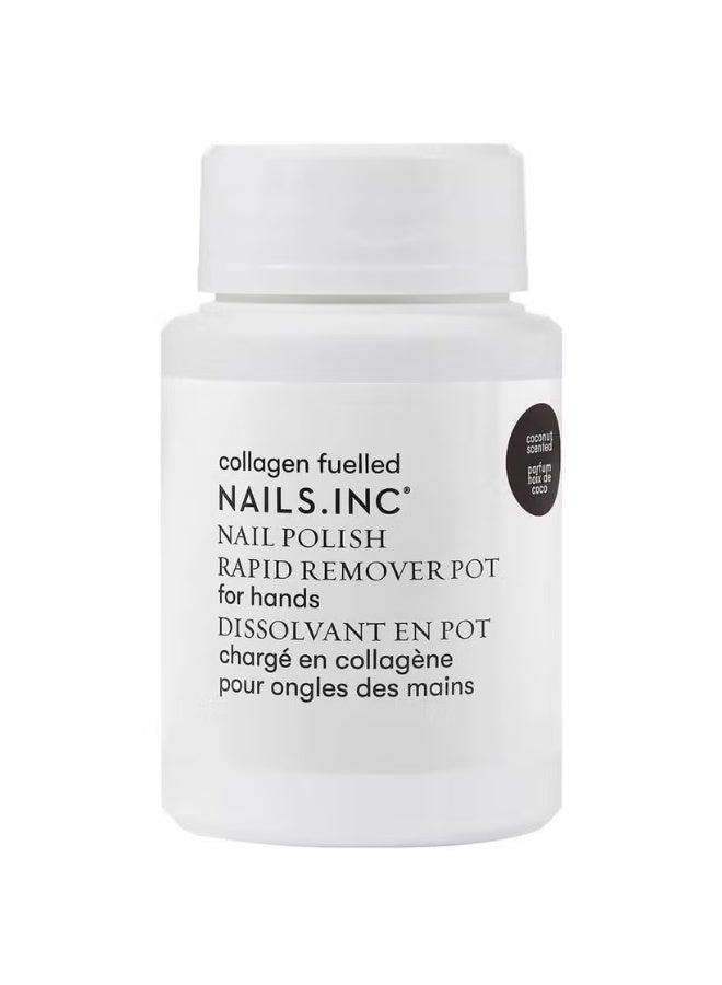nails inc. Express Nail Polish Remover Pot Powered by Collagen 60ml - Image 1