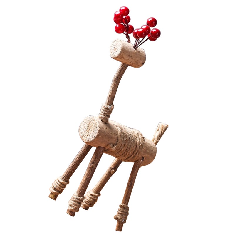 Deer Desktop Decor Handmade Deer Craft for Home Hotel Office Decoration Female Deer - Image 1