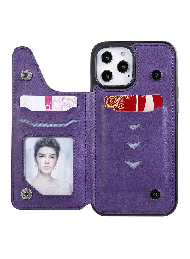 اس-توب جراب لهاتف iPhone 12 Pro Max بنقش شجرة قطة، جراب واقٍ مقاوم للصدمات مع فتحات للبطاقات وإطار للصور وحامل - Image 5