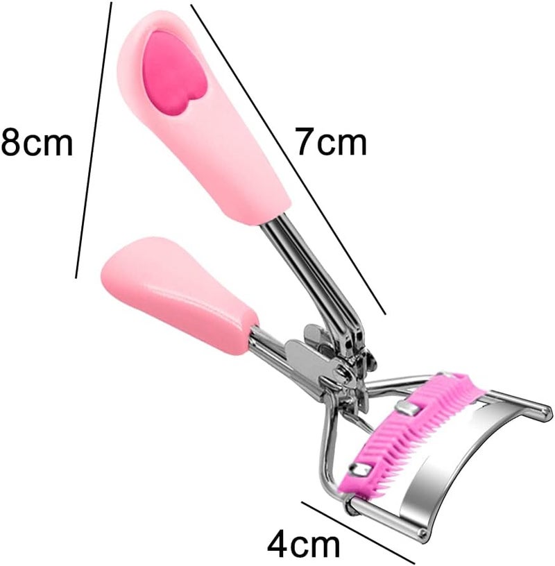 Pinkiou Eyelash Curler Stainless Steel with Brush Mascara Muffle False Eyelashes Accessory Best Professional Tool for Lashes Curls - Image 5