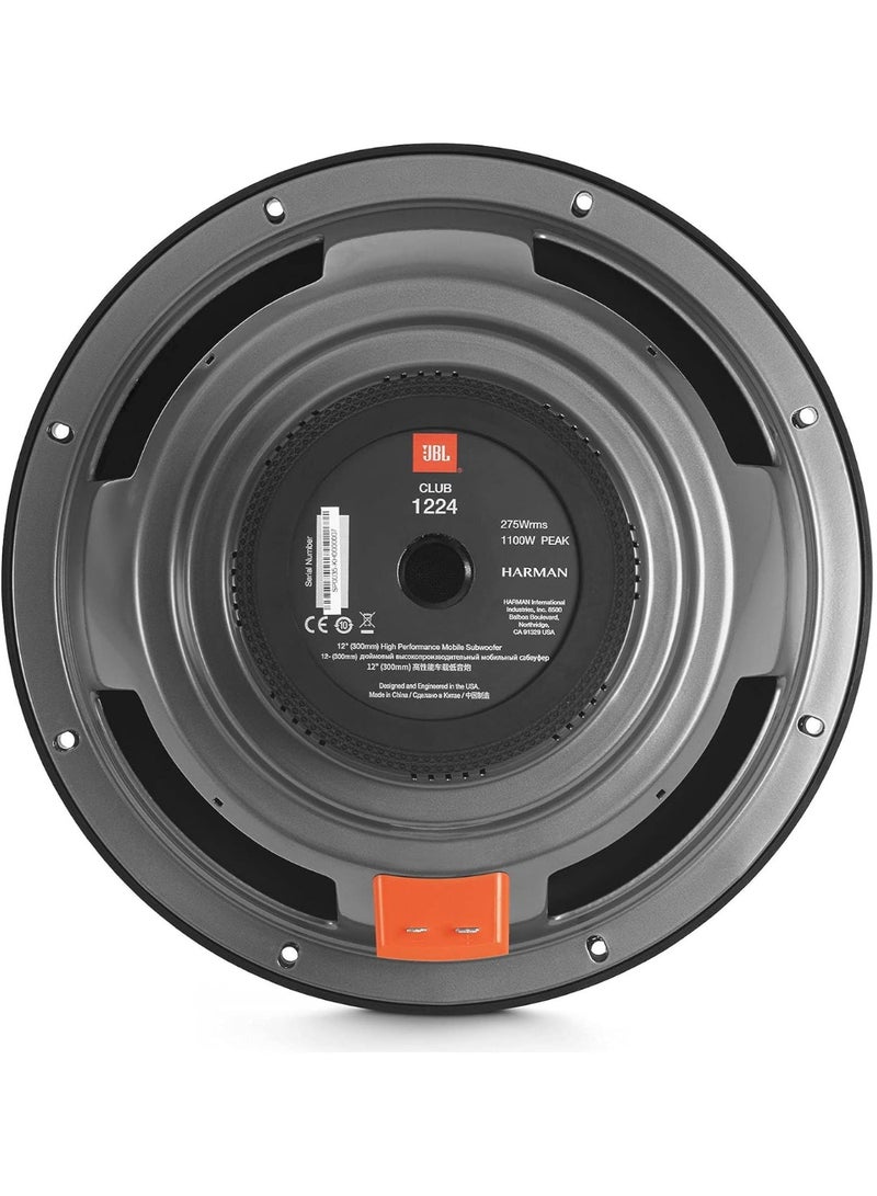 جي بي إل مكبر صوت سيارة Club 1224 مقاس 12 بوصة، تصميم مضغوط، حساسية عالية - Image 3