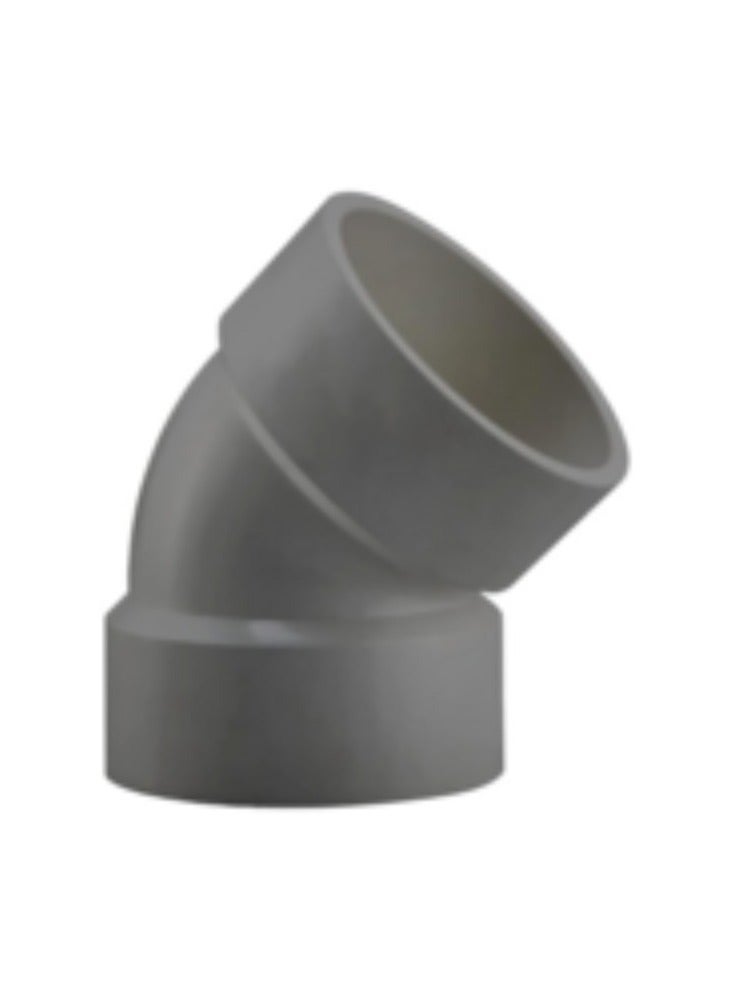 KNP 45-Degree UPVC Pipe Fitting (8 Inch) is a critical component in plumbing and drainage systems, designed to facilitate a smooth directional change at a 45-degree angle. - Image 2