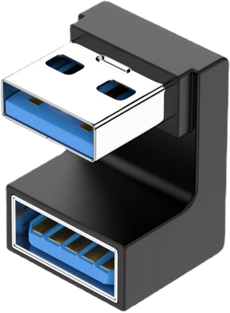 Tobo U-Shape USB 3.1 Adapter 180 Degree USB A Male to Female Coupler Connector 10Gbps USB Type A Support Data Transfer Connector Converter OTG for PC Laptop Power Bank (TD-1073TC) - Image 1