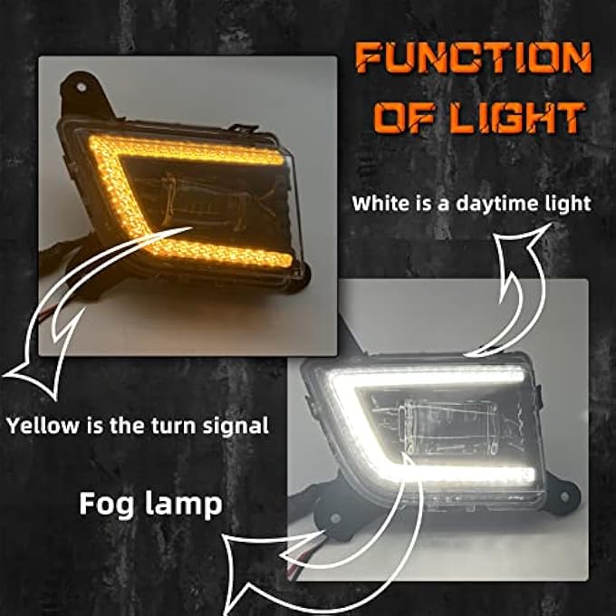 بوكسلايت مصابيح ضباب LED مع مصابيح DRL متوافقة مع شيفروليه سيلفرادو 1500 و2500Hd و3500Hd موديلات 2020 و2019 و2021 و2022 و2023، مصابيح ضباب أمامية للقيادة مع مفتاح ومجموعة أسلاك - Image 2