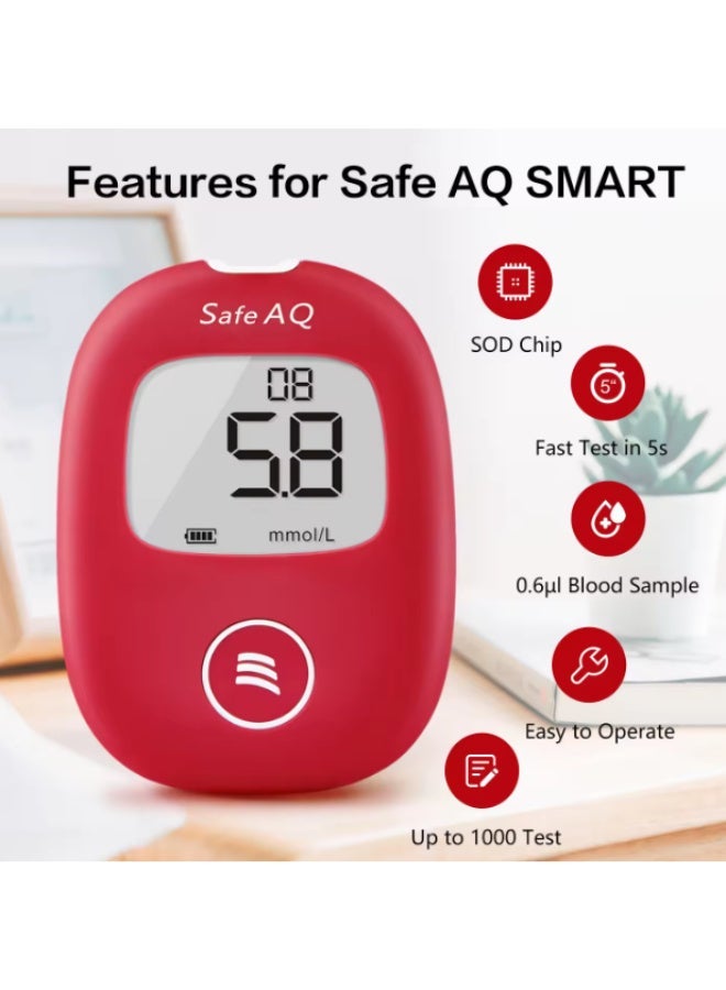 SINOCARE Portable Electric Digital with Blood Sugar test Strip, Home Use Blood Sugar Tester Machine with Lucose Monitoring - Image 2