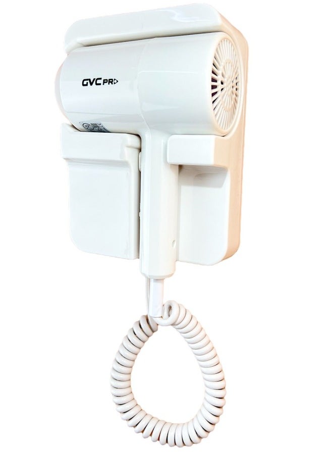 gvc pro Wall Mounted Electrical Hair Dryer For Hotels and Bathrooms , 1200 watts - GVCHD-385  - Image 2
