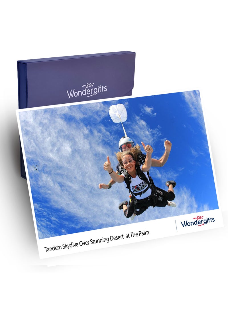 Wondergifts - Tandem Skydive Over Desert with Video & Photos at The Palm Experience Gift with Free Spa Voucher - Image 1