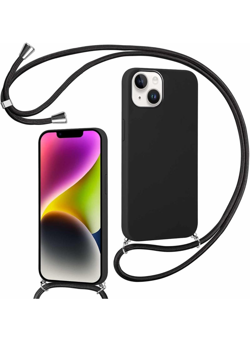 iPhone 12/12 Pro Case with Strap,Crossbody Phone Case with Adjustable Neck Shoulder Lanyard,Soft Silicone Shockproof Protective Phone Case - Image 5