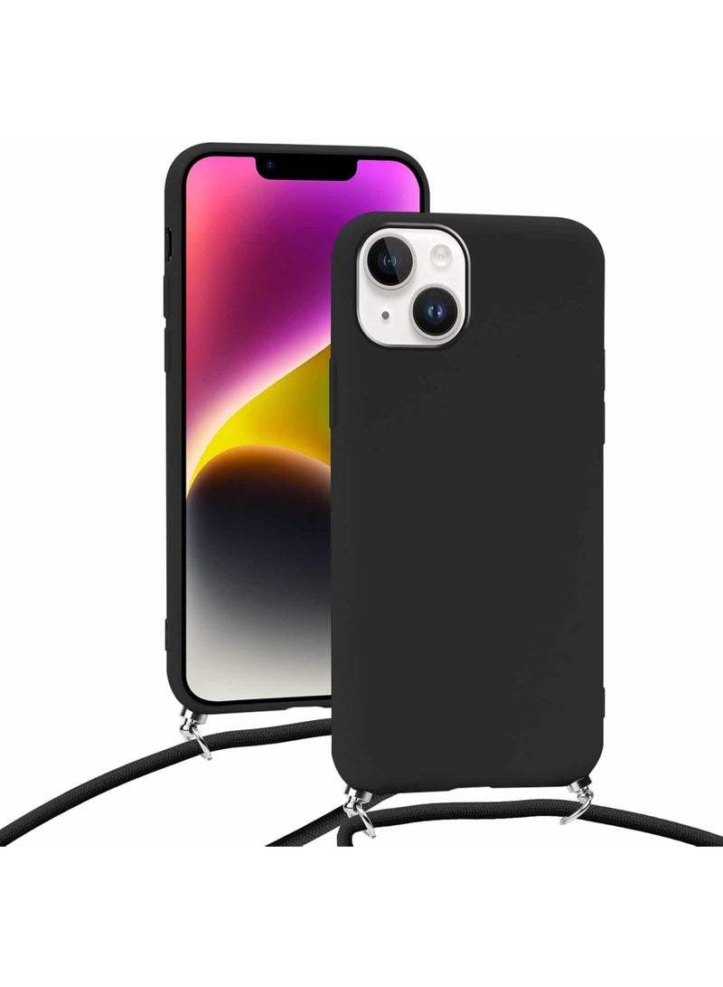 iPhone 12/12 Pro Case with Strap,Crossbody Phone Case with Adjustable Neck Shoulder Lanyard,Soft Silicone Shockproof Protective Phone Case - Image 4