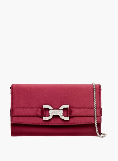 سيليست Women Embellished Clutch with Flap Closure and Chain Strap